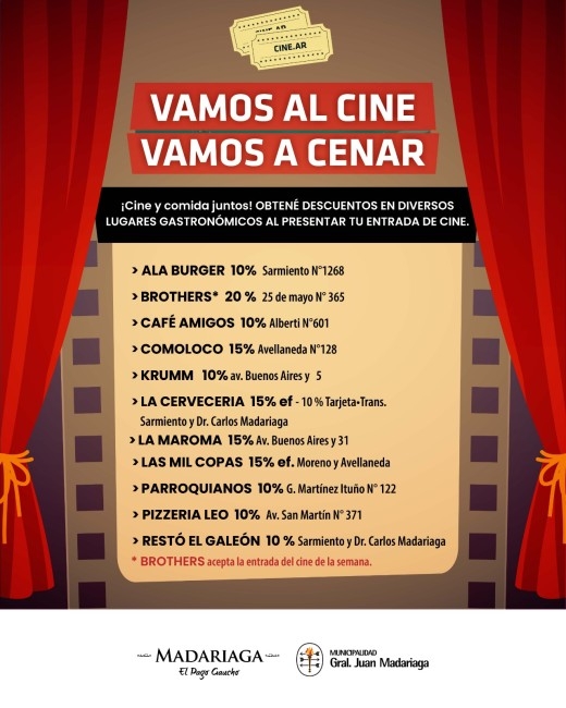 Fin de semana a puro cine en Madariaga